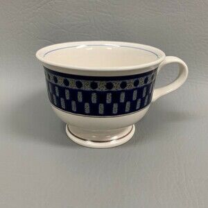 Mikasa Potter's Touch Aztec Blue Coffee Cup CB009